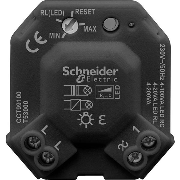 Boksdimmer Schneider Electric Exxact CCT99100 universal, 4–200 W 