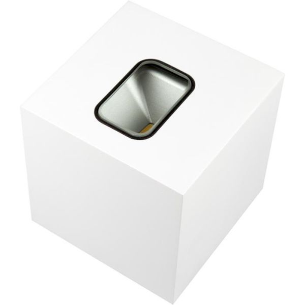 Veggarmatur Hide-a-Lite Cube II 3000 K Hvit