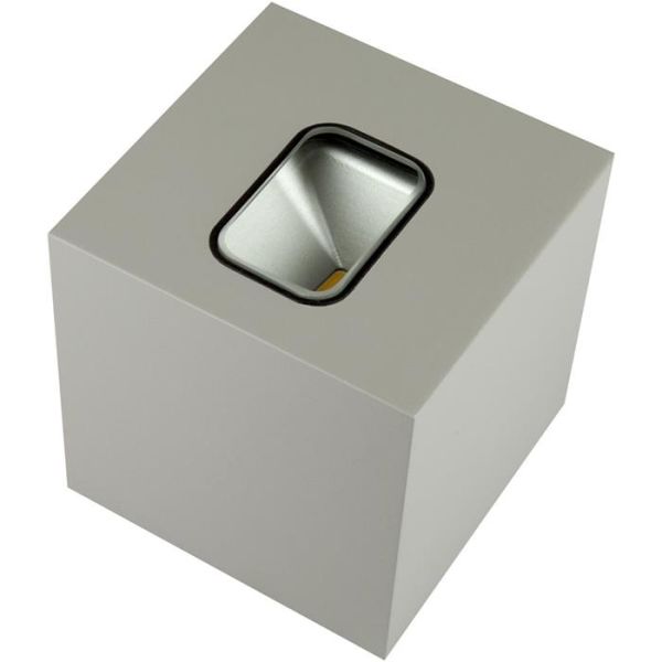 Veggarmatur Hide-a-Lite Cube II 3000 K Grå