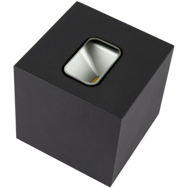 Veggarmatur Hide-a-Lite Cube II 3000 K Antrasitt