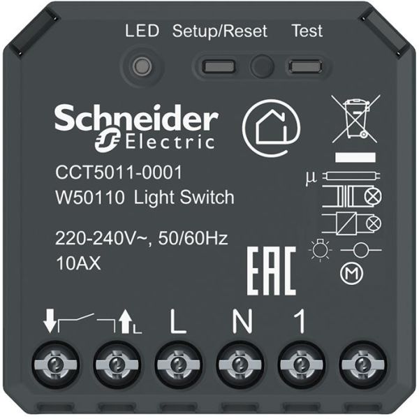 Puckströmställare Schneider Electric Exxact Wiser med Bluetooth 