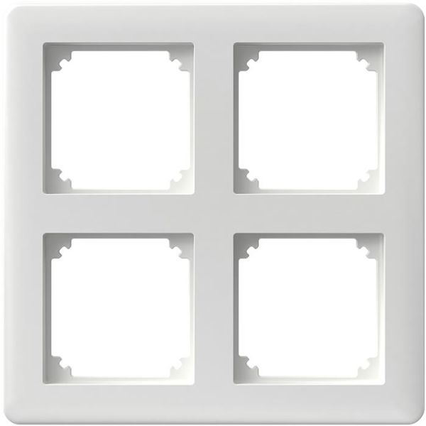 Kombinasjonsramme Schneider Electric Exxact Primo matrise, 2 x 2 rom, hvit 