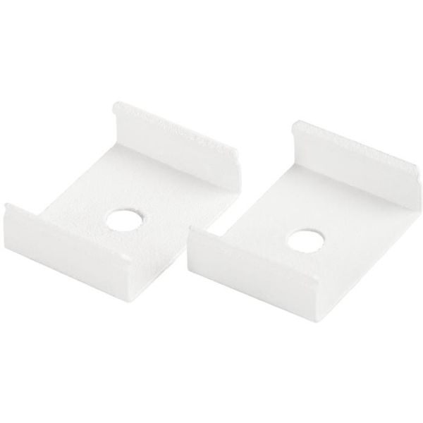 Montering af clips Hide-a-Lite 7504042 til Kunstprofiler, hvid, pakke med 2 