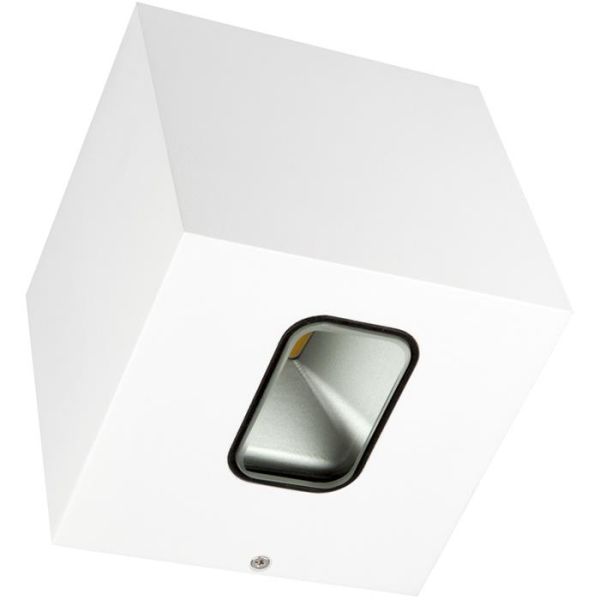 Veggarmatur Hide-a-Lite Cube I 3000 K Hvit