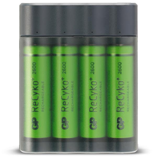 Akkulaturi GP Batteries Charge AnyWay GPX411270AAHCE-2WB4 AA, 4 kpl:n pakkaus 