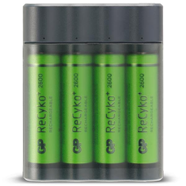 Oplader GP Batteries Charge AnyWay GPX411270AAHCE-2WB4 AA, pakke med 4 