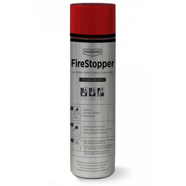 Släckspray Housegard AD6-C FireStopper 600 ml, kompakt 