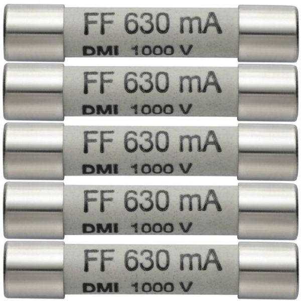 Reserve sikring Testo 05900006 630 mA/1000 V, pakke med 5 stk 