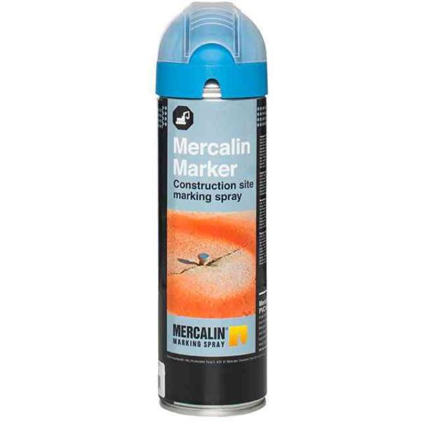 Märkfärg Mercalin Marker fluorescerande, 500 ml Blå