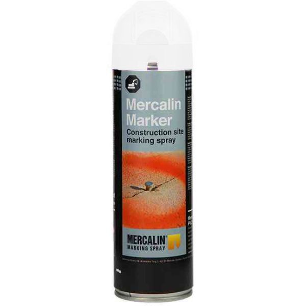 Märkfärg Mercalin Marker fluorescerande, 500 ml Vit