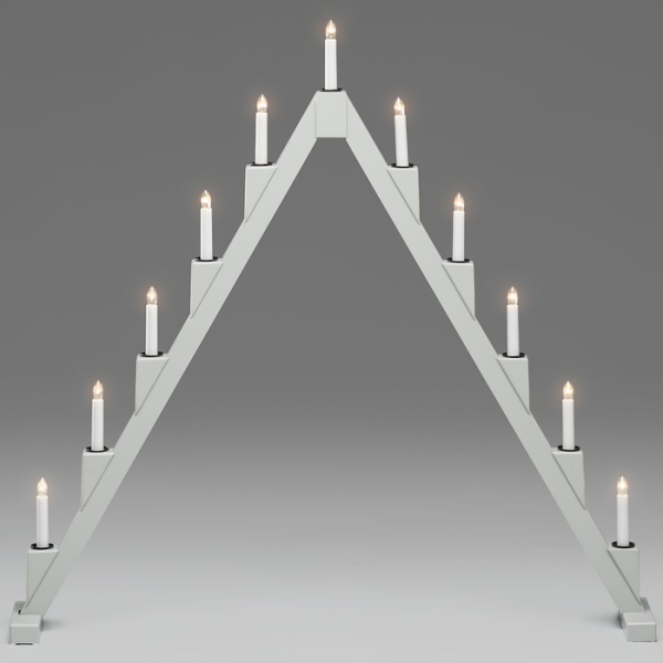 Adventsljusstake Konstsmide 3592-370 grå, 11 ljus 