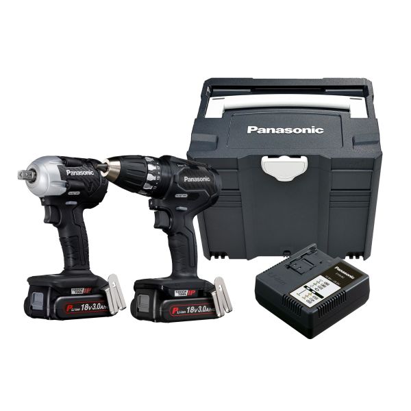 Værktøjssæt Panasonic EYC232PN EYC232PN2G32 med boreskruetrækkere og møtrikløbere 