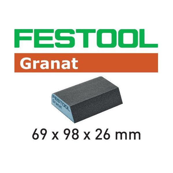 Slibesvamp Festool GR/6 CO 69x98x26mm, 6-pak 120