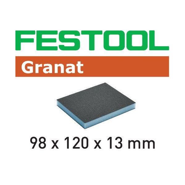 Slibesvamp Festool GR 98x120x13mm, pakke med 6 stk 120