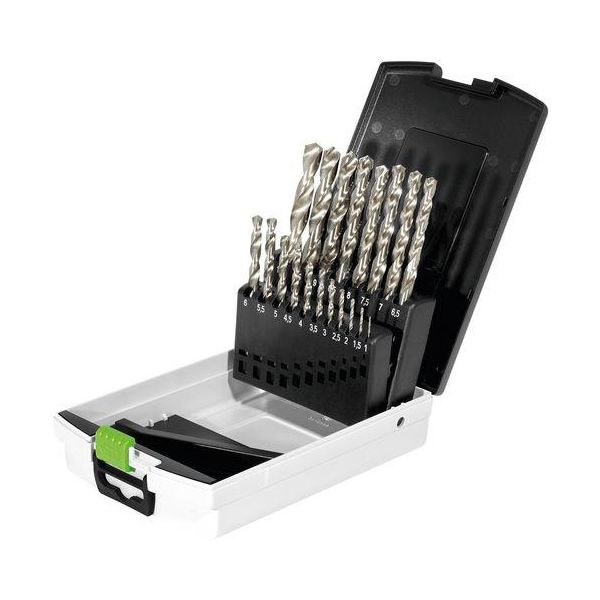 Boremaskine af stål Festool HSS D 1-10 Sort 19-delt 