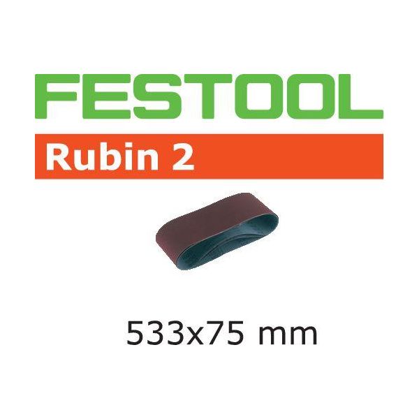 Slibebånd Festool RU2 533X75mm, 10-pak P60