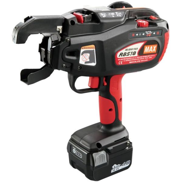 Bindemaskine MAX RB518 med batteri og oplader 