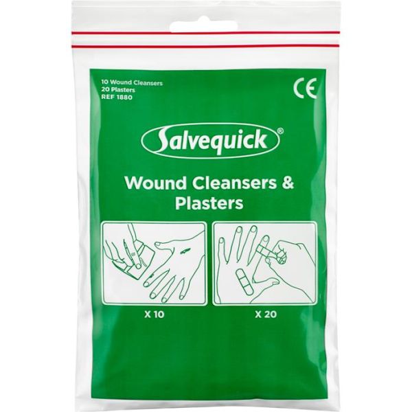 Plaster- og sårvask Salvequick 1880 30stk 