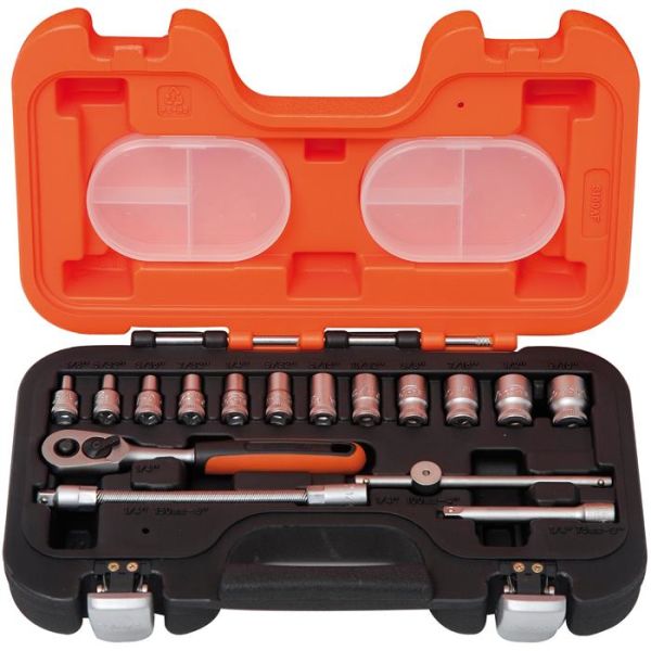 Topnøglesæt Bahco S160AF 1/4" 