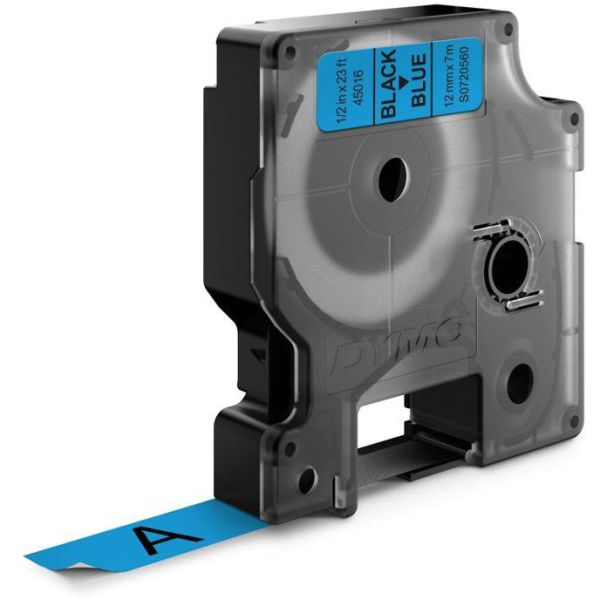 Tape DYMO Standard D1 12mm Sort på blå