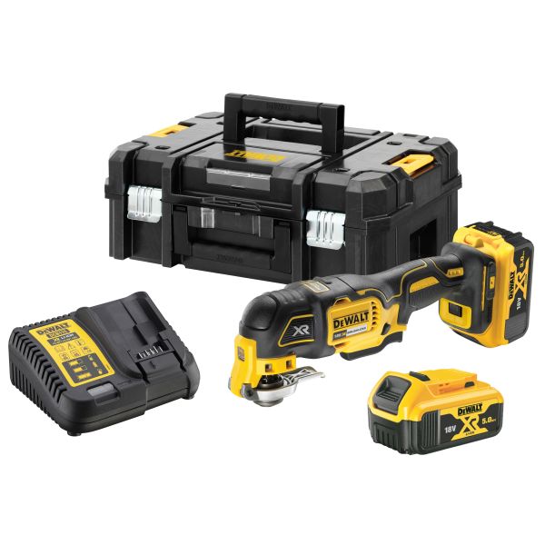 Multitool Dewalt DCS356P2-QW med batteri og oplader 