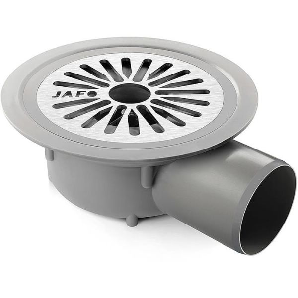 Gulvafløb Jafo 7113196 150 mm, med sideudgang Med udsparinger i sil