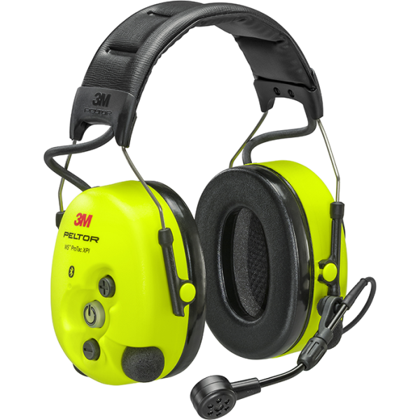 Hörselskydd 3M Peltor WS ProTac XPI hjässbygel, med FLX2-ingång 