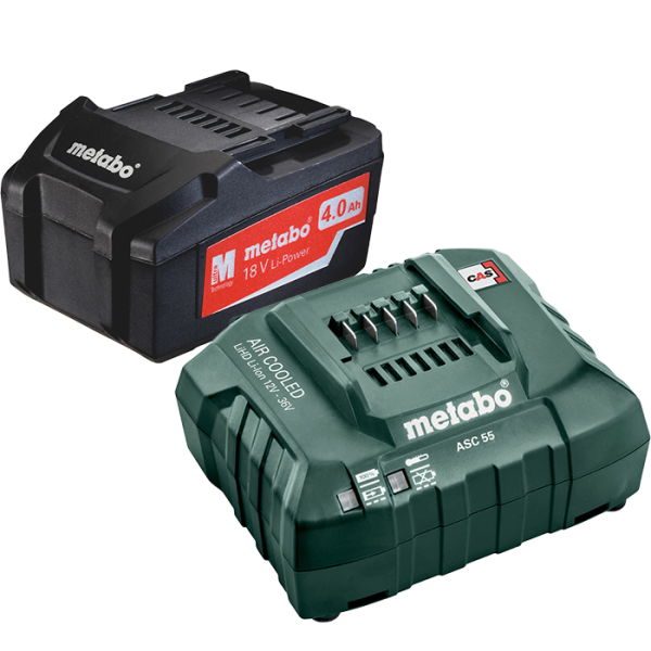 Ladepakke Metabo Li-Power 18V 4,0Ah, ASC 55 12-36 V  