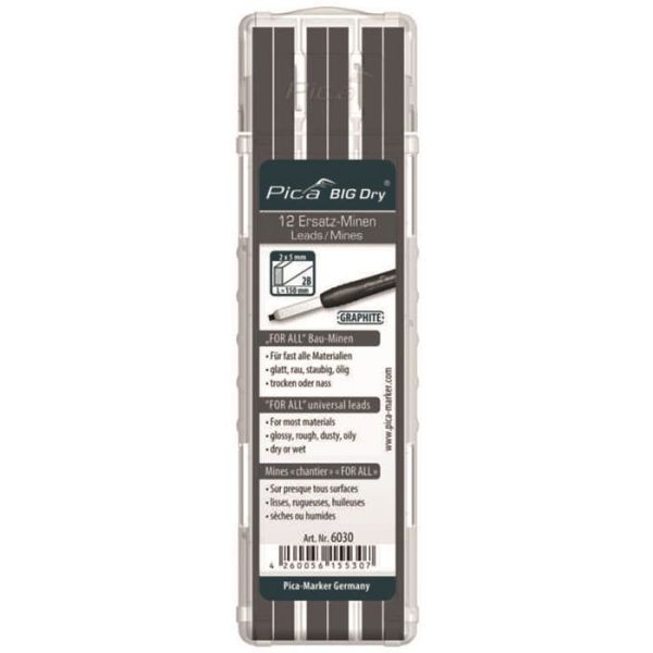 Grafitstifter Pica BIG-Dry 12-pak 
