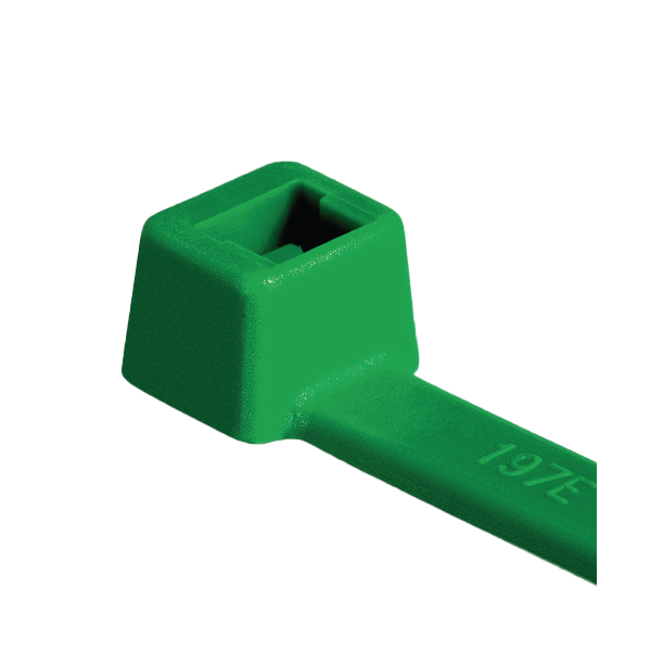 Kabelbindere Hellermann Tyton T50R GN 4,6 x 200 mm, pakke med 100 Grøn
