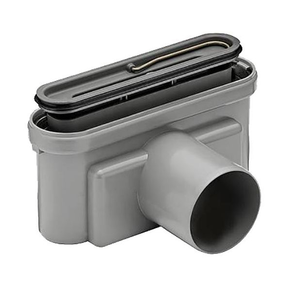 Udløb hus Unidrain 7119934 75 mm, sideudtag Træ- og betongulve