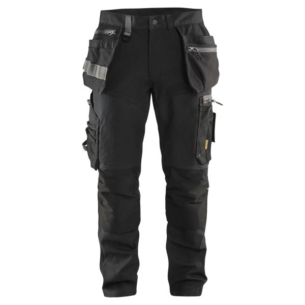 Håndværkerbukser Blåkläder 159913439900C52 med stretch, sort Sort Str. C52