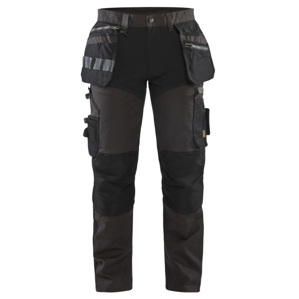 Håndverksbukse Blåkläder 159913439899C50 med stretch, mørkegrå/svart Mørkegrå/Svart Str. C50