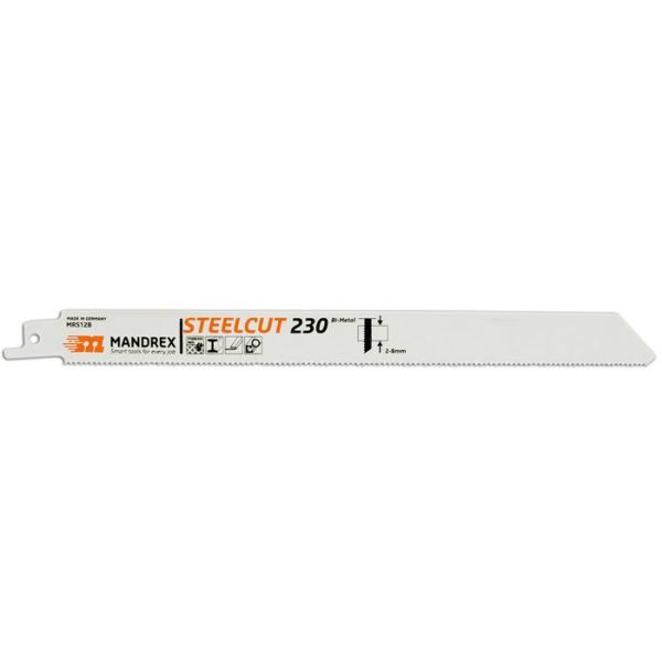 Bajonetsavklinger Mandrex STEELCUT 230 mm 1,5-4 mm