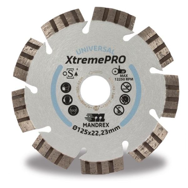 Diamantskæreskive Mandrex Universal XtremePRO  115 mm