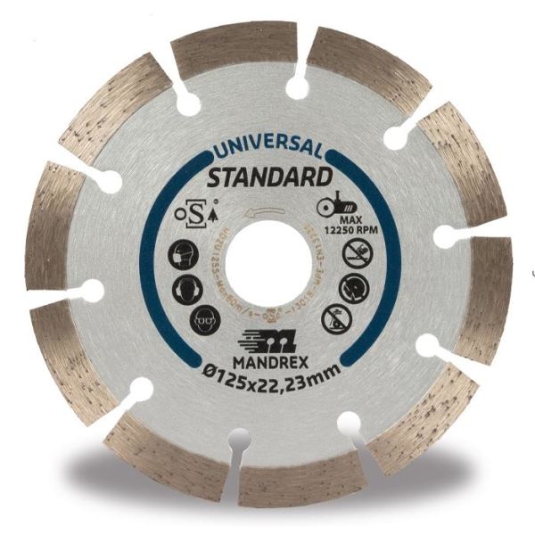 Timanttikatkaisulaikka Mandrex Universal Standard  125 mm