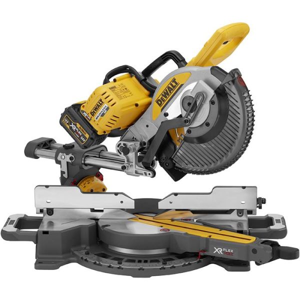 Kap- og geringssav Dewalt DCS727T2-QW med 2 stk 6.0Ah batterier og oplader 