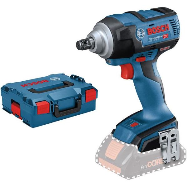 Slagnøgle Bosch GDS 18V-EC 300 med taske, uden batteri og oplader 