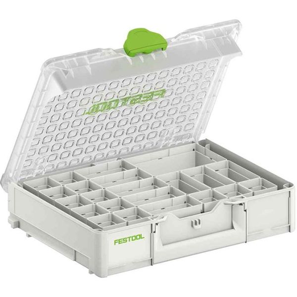 Sortimentsboks Festool SYS3 ORG M 89 22xESB med 22 indsatsbokse 