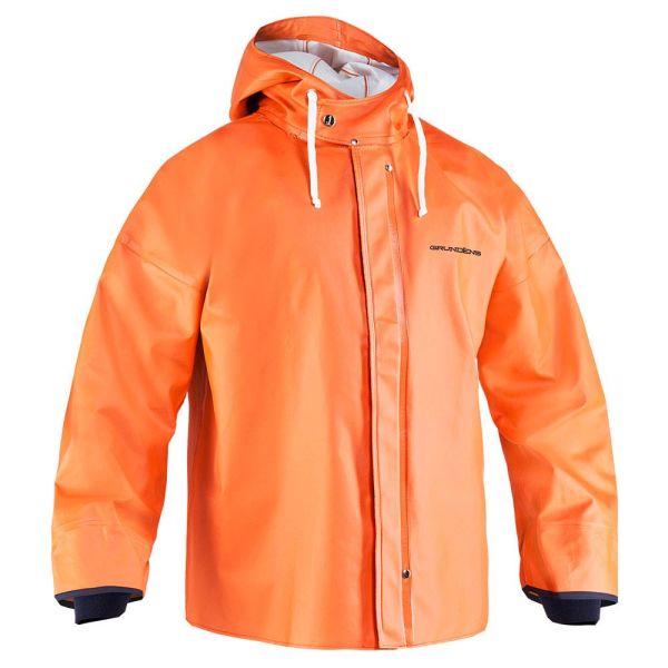 Regnparka Grundéns 10022 Brigg 44 orange, vandtæt, slidstærk orange L