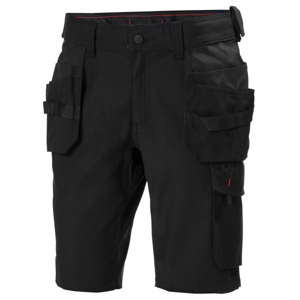 Håndværkershorts Helly Hansen Workwear Oxford 77463-990 sort, stræk Sort C48