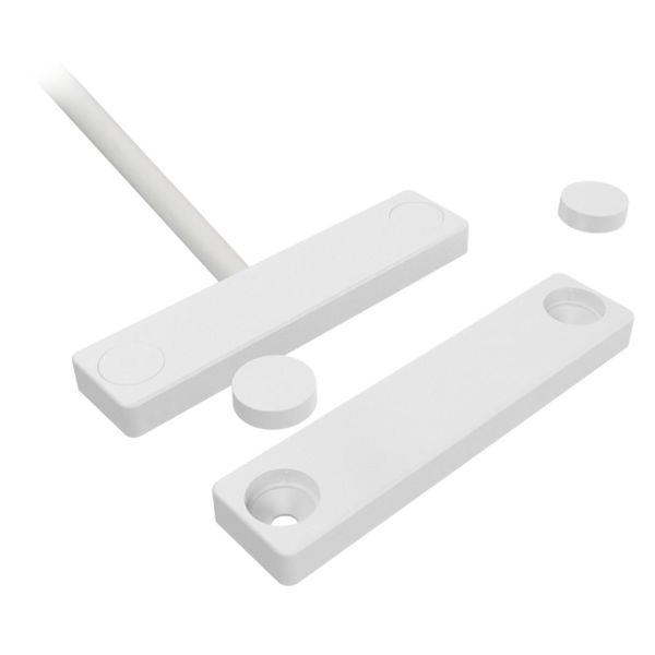 Magnetkontakt Alarmtech MC 740E Overflademonteret, hvid 2 m kabel