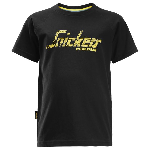 T-shirt Snickers Workwear 7510 junior, svart 98/104