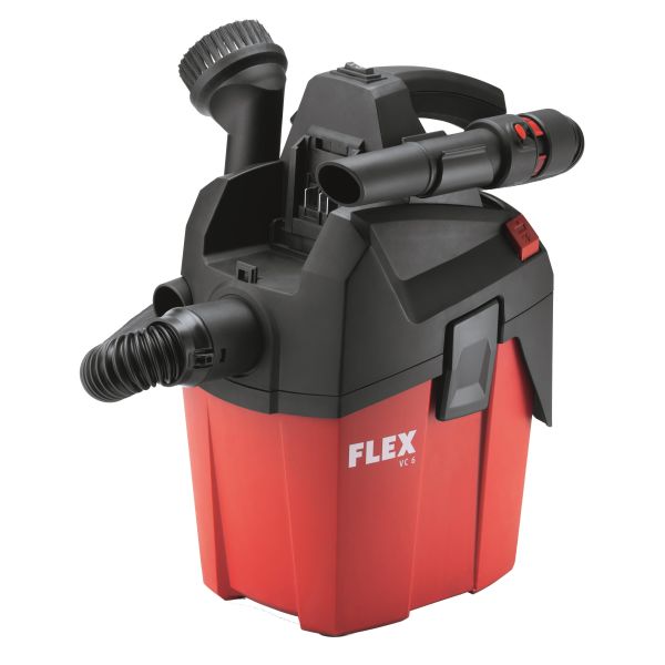 Våd- og tørstøvsuger Flex VC6-LMC 18.0 uden batteri og oplader 