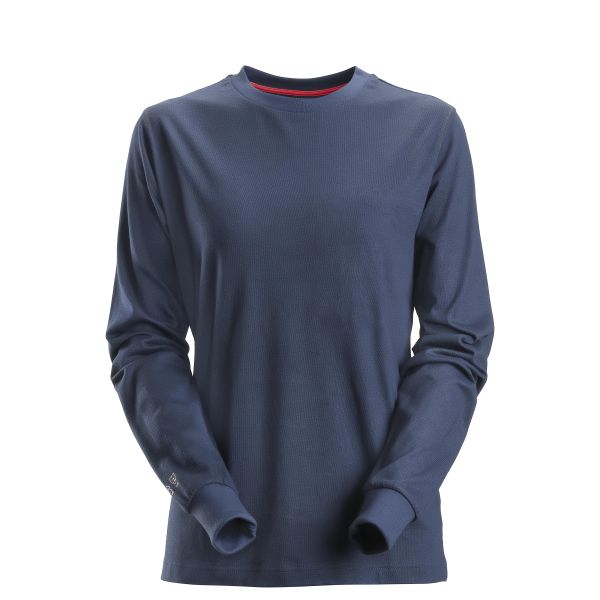 T-skjorte Snickers Workwear 2467 ProtecWork langermet, marineblå S
