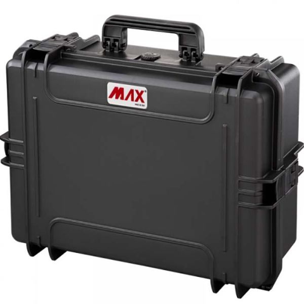 Koffert MAX cases MAX505PUTR vanntett, 33,95 liter med verktøyrom, hjul og håndtak