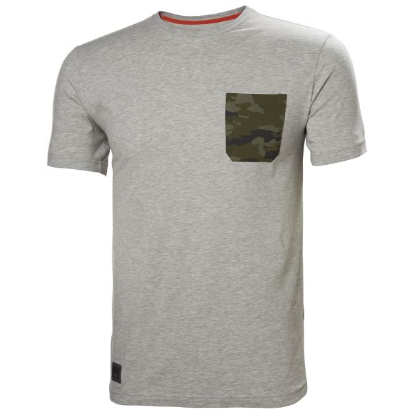 T-shirt Helly Hansen Workwear Kensington 79246_931 grå/kamouflage Grå/Kamouflage M