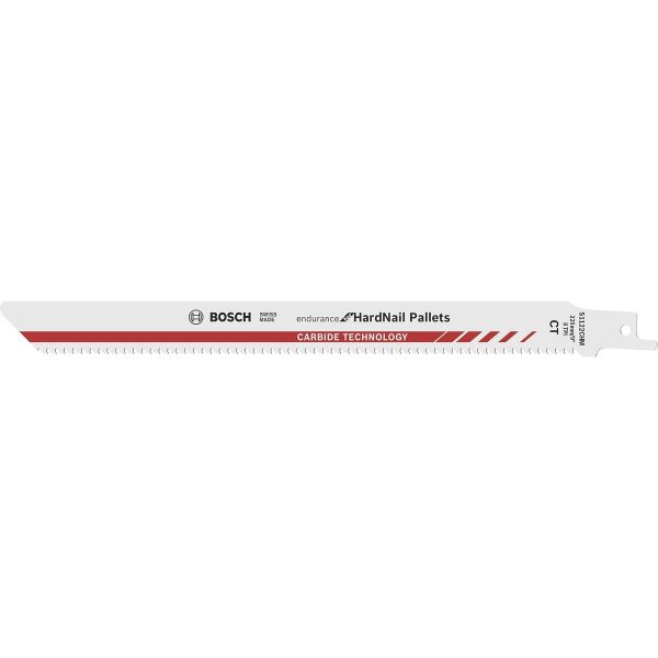 Bajonetsavklinger Bosch S 1122 CHM til træpaller, 225 x 19 x 1 mm, 100-pak 