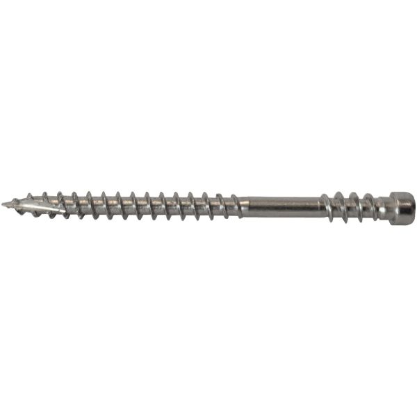 Terrasseskrue MFT 500301 4,8 mm, TX15, syrefast A4, C5 4,8 x 75 mm, pakke med 200