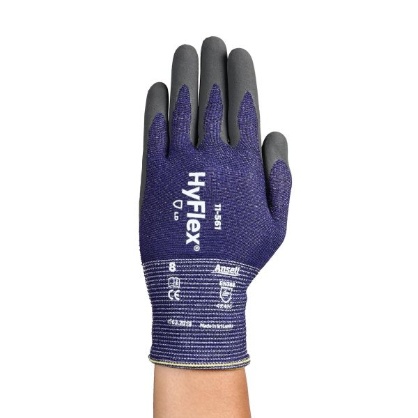 Skærebeskyttelseshandske Ansell HyFlex 11-561 nitrilgummi 9